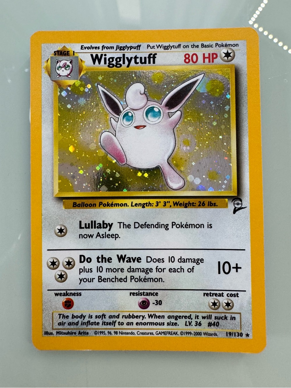 Wigglytuff Holo Pokémon Card
